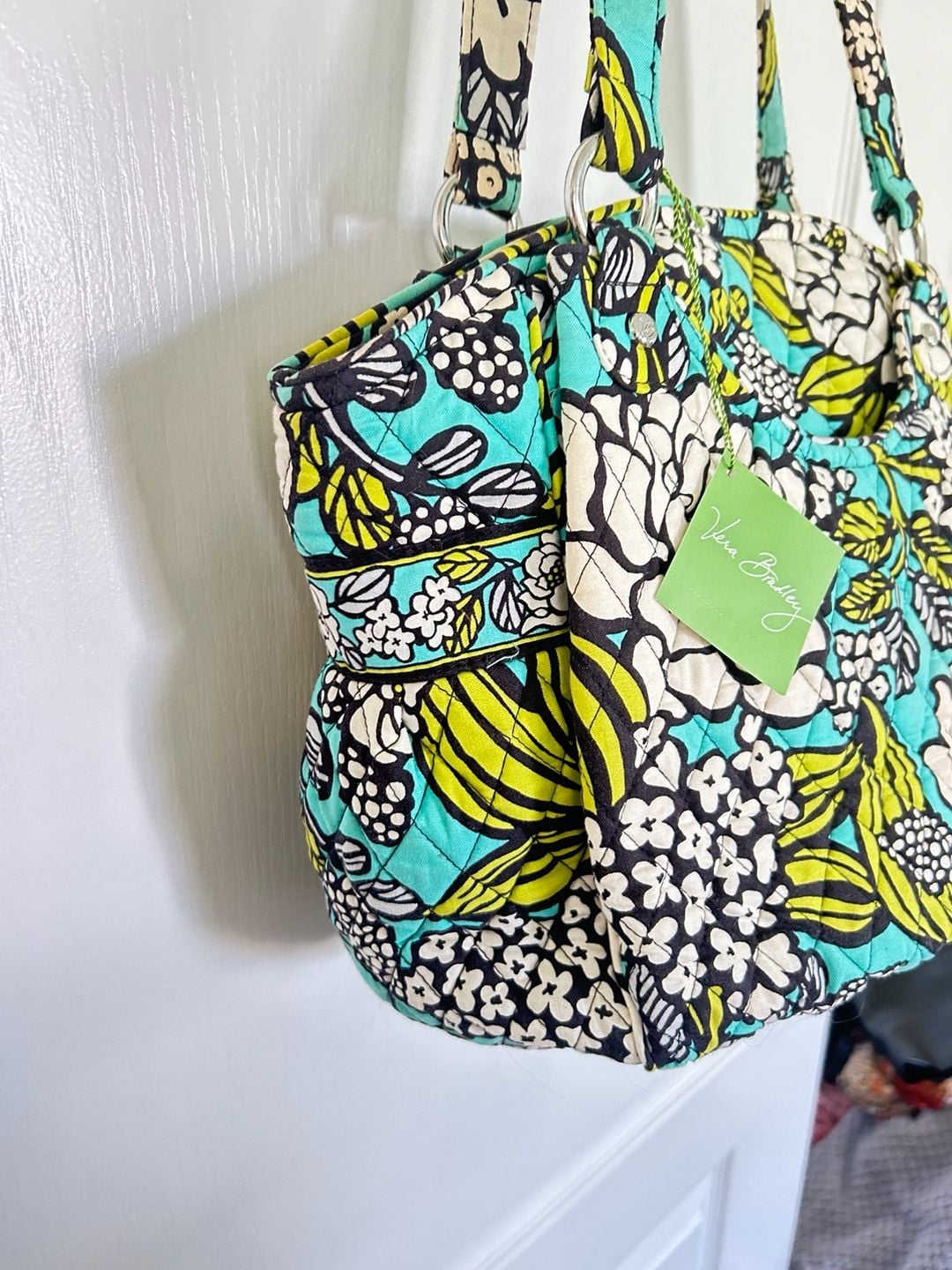 Vera Bradley Sweetheart Shoulder Bag in Island Blooms pattern 8