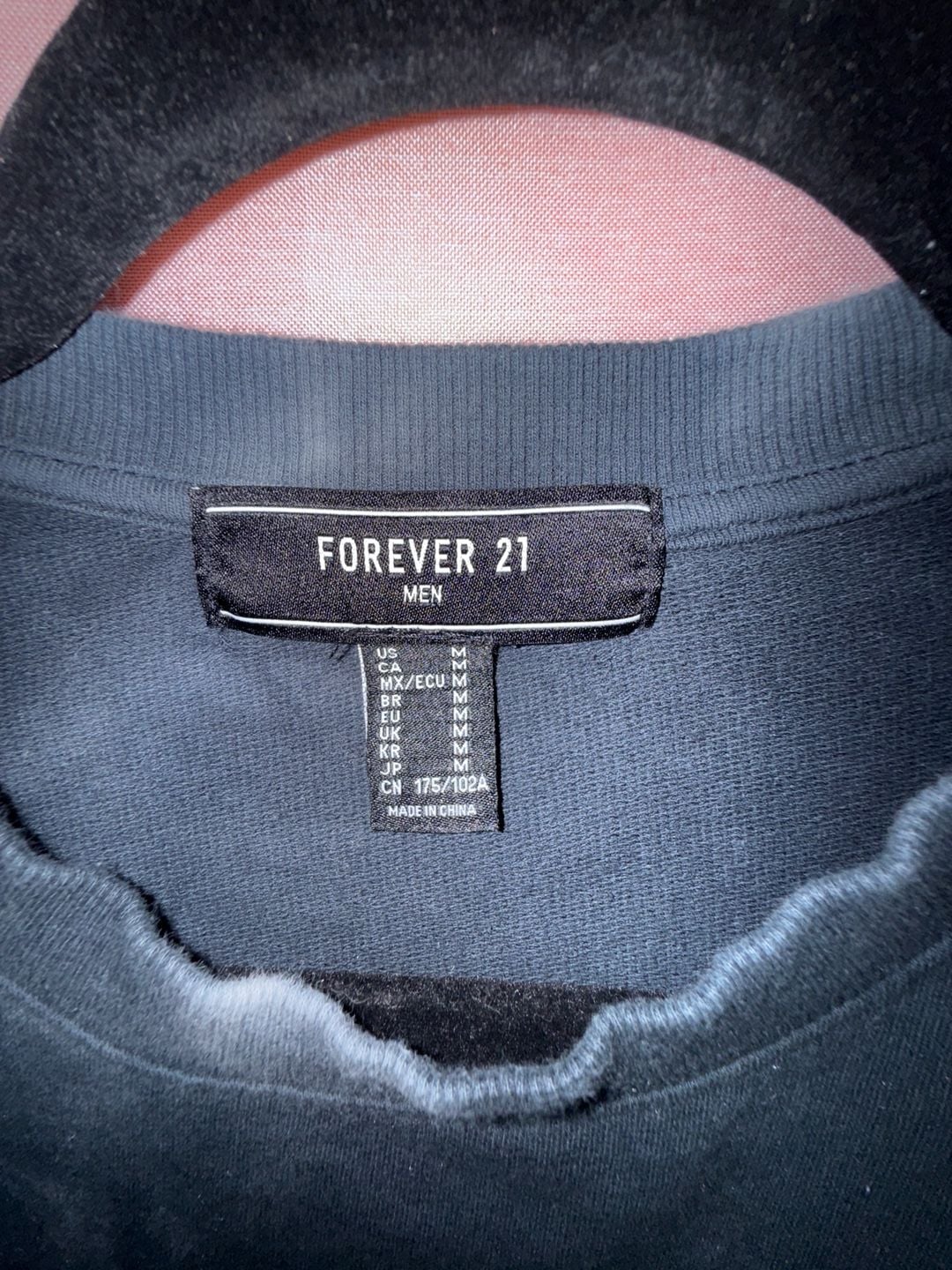 Forever Graphic Black Pullover Tie-Dyed Elbows 4