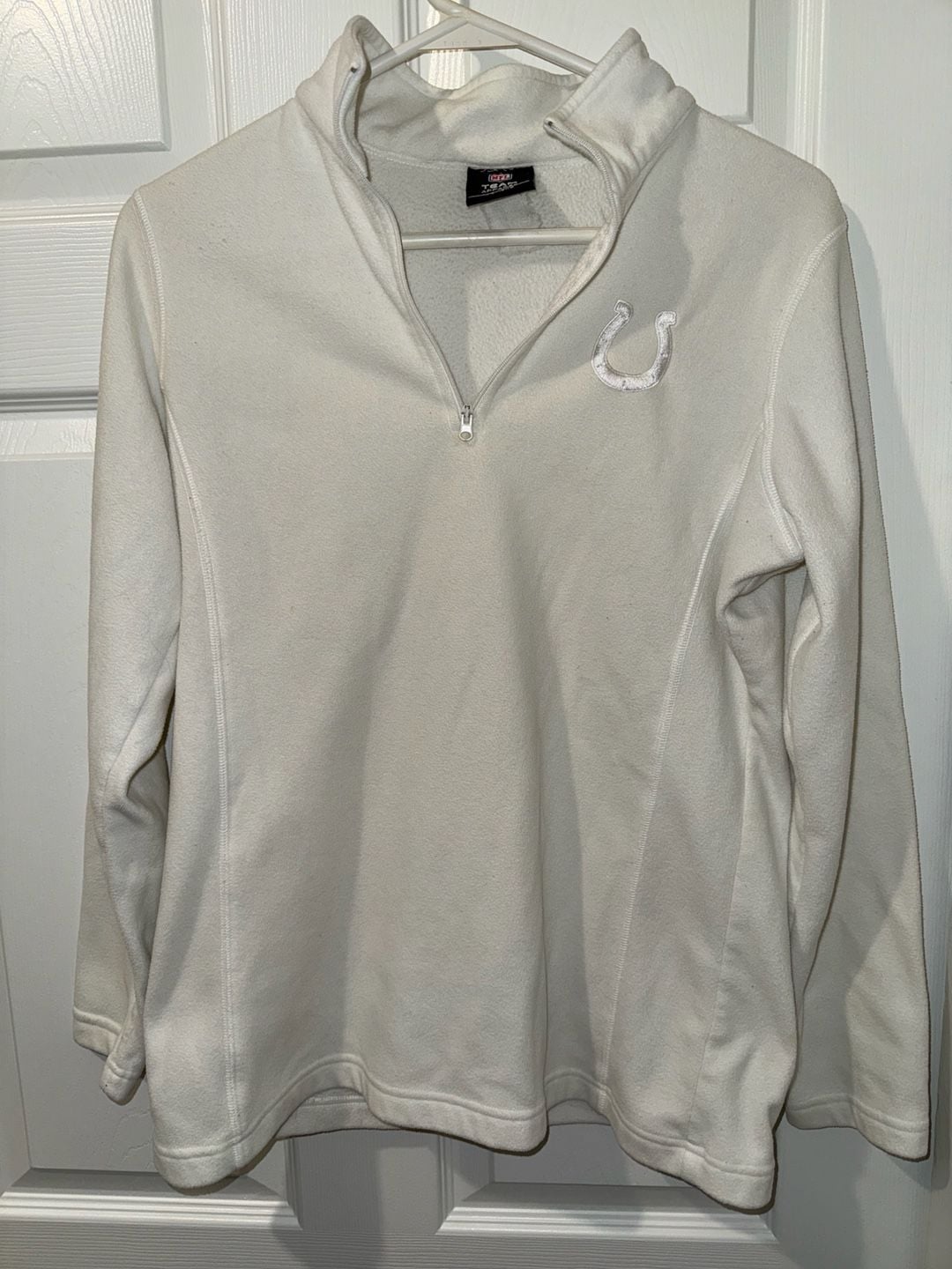 NFL Team Apparel Indianapolis Colts Women's Fleece Quarter-Zip Pullover 4