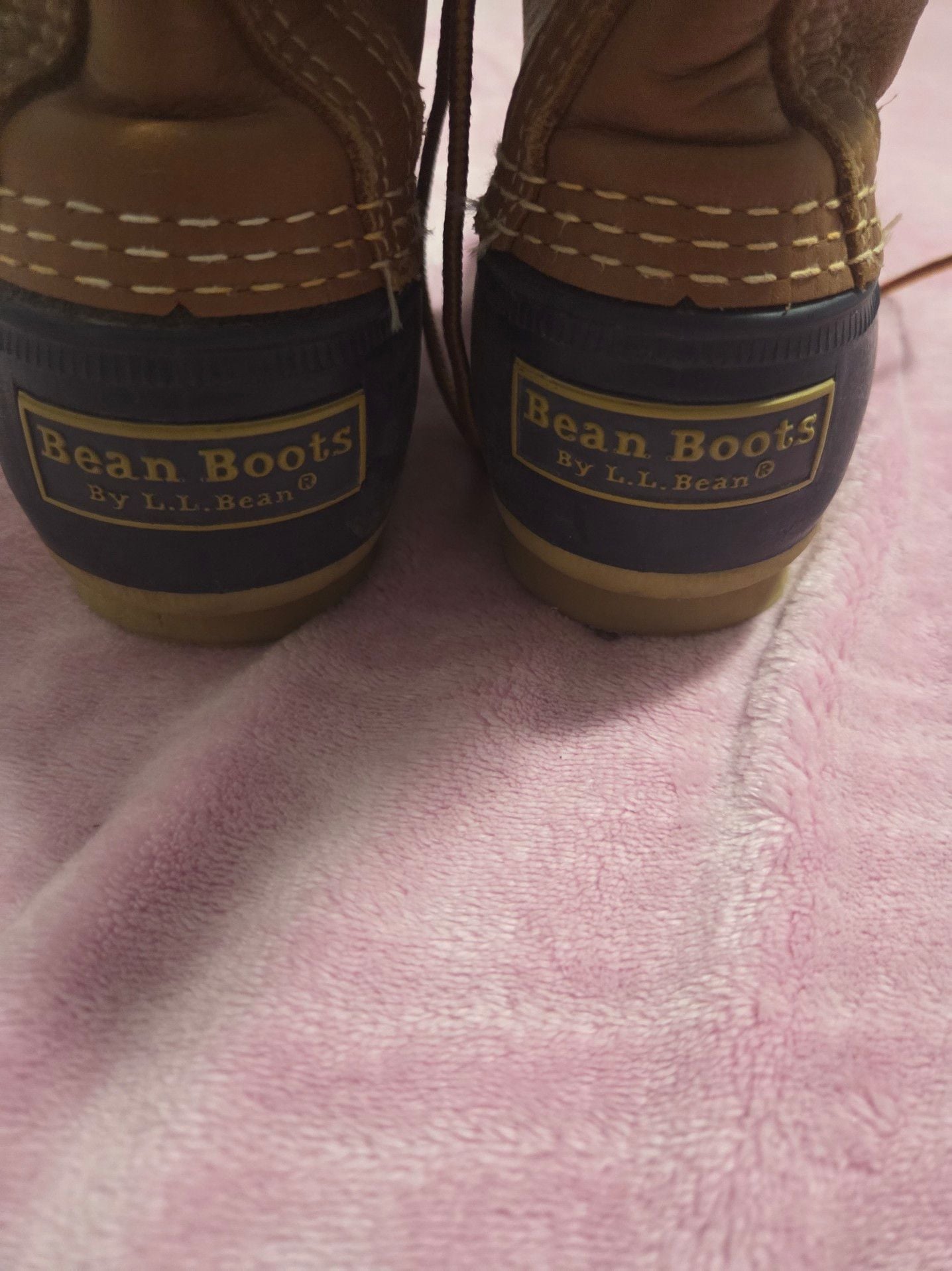L.L. Bean Classic Duck Boots Brown Leather & Rubber Waterproof Boots 11