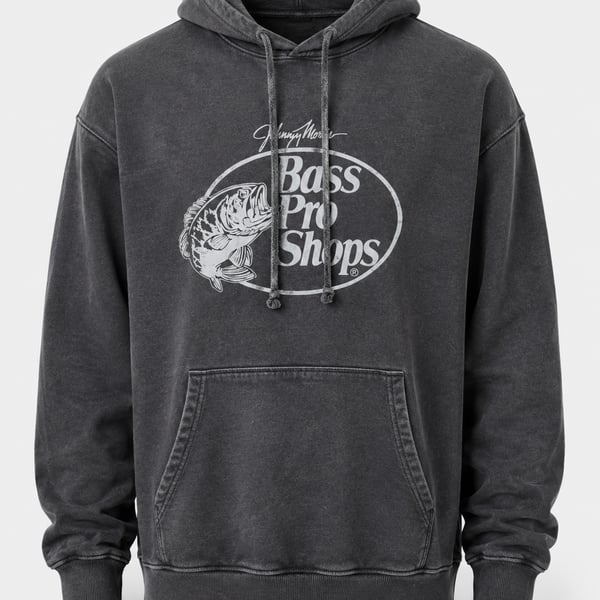 Johnny Morris Bass Pro Shops Vintage Wash Pullover Hoodie
