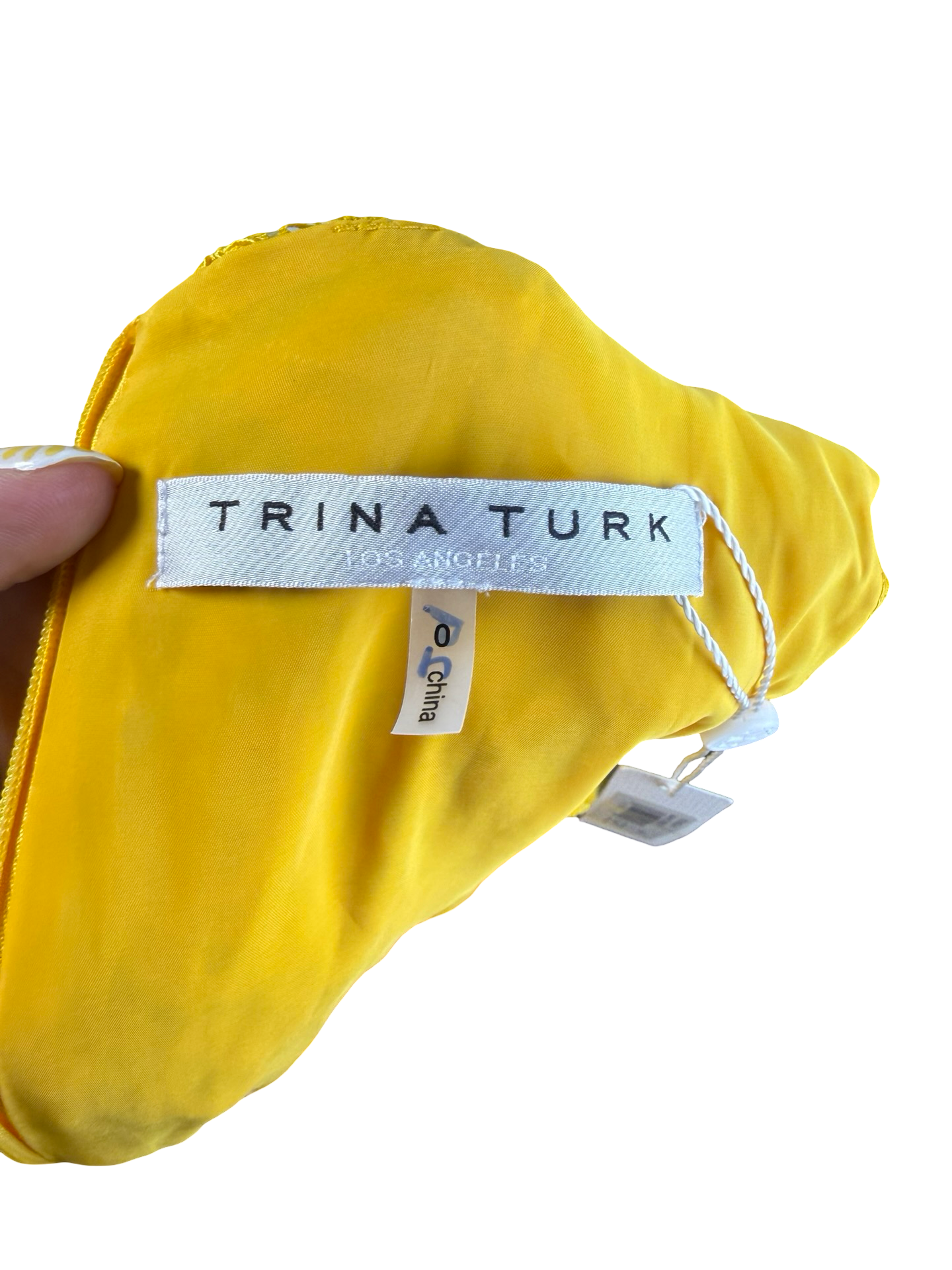 Trina Turk Yellow Floral Lace Sleeveless Sheath Dress Size 0 NWT! 8
