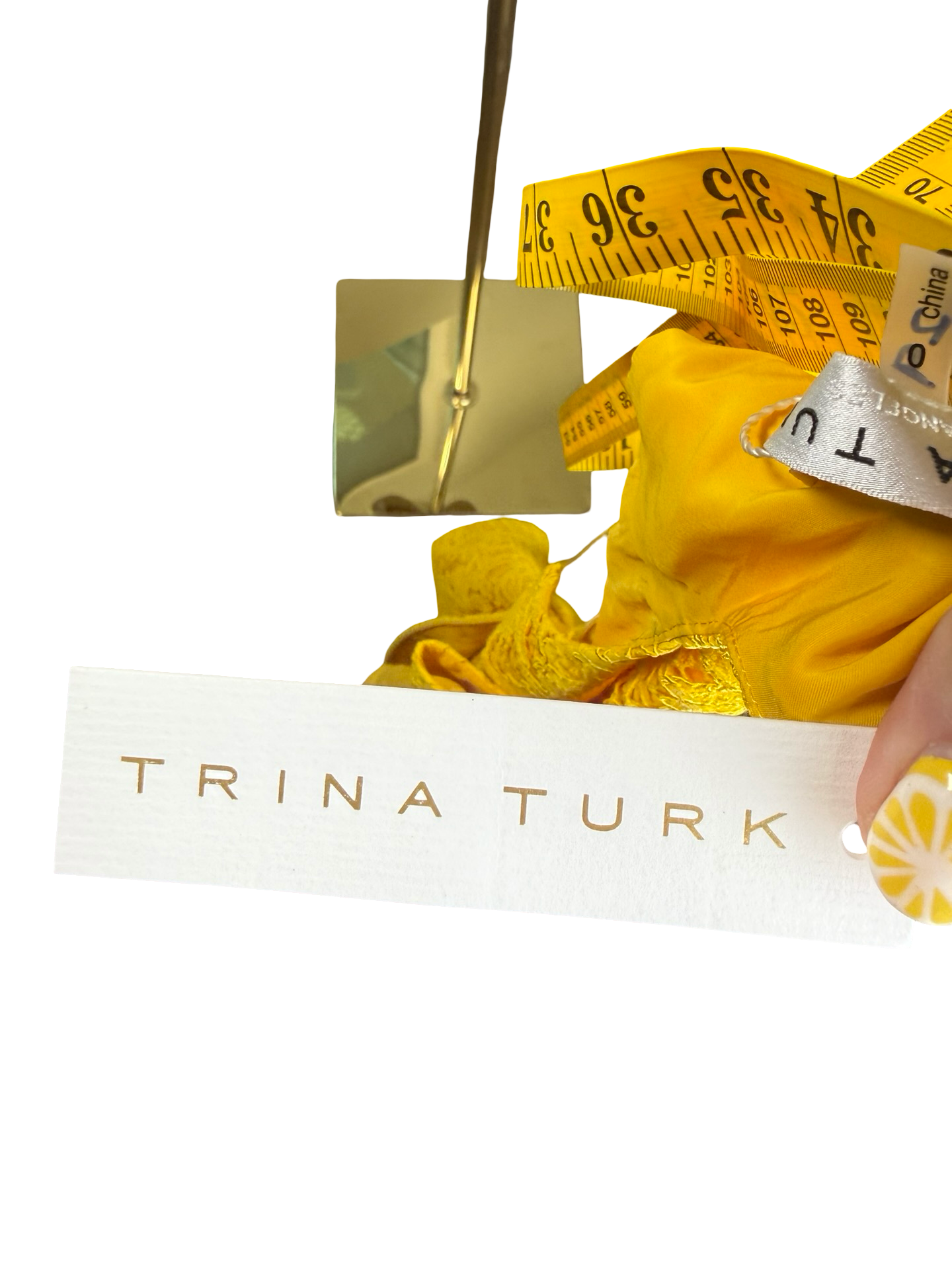 Trina Turk Yellow Floral Lace Sleeveless Sheath Dress Size 0 NWT! 10