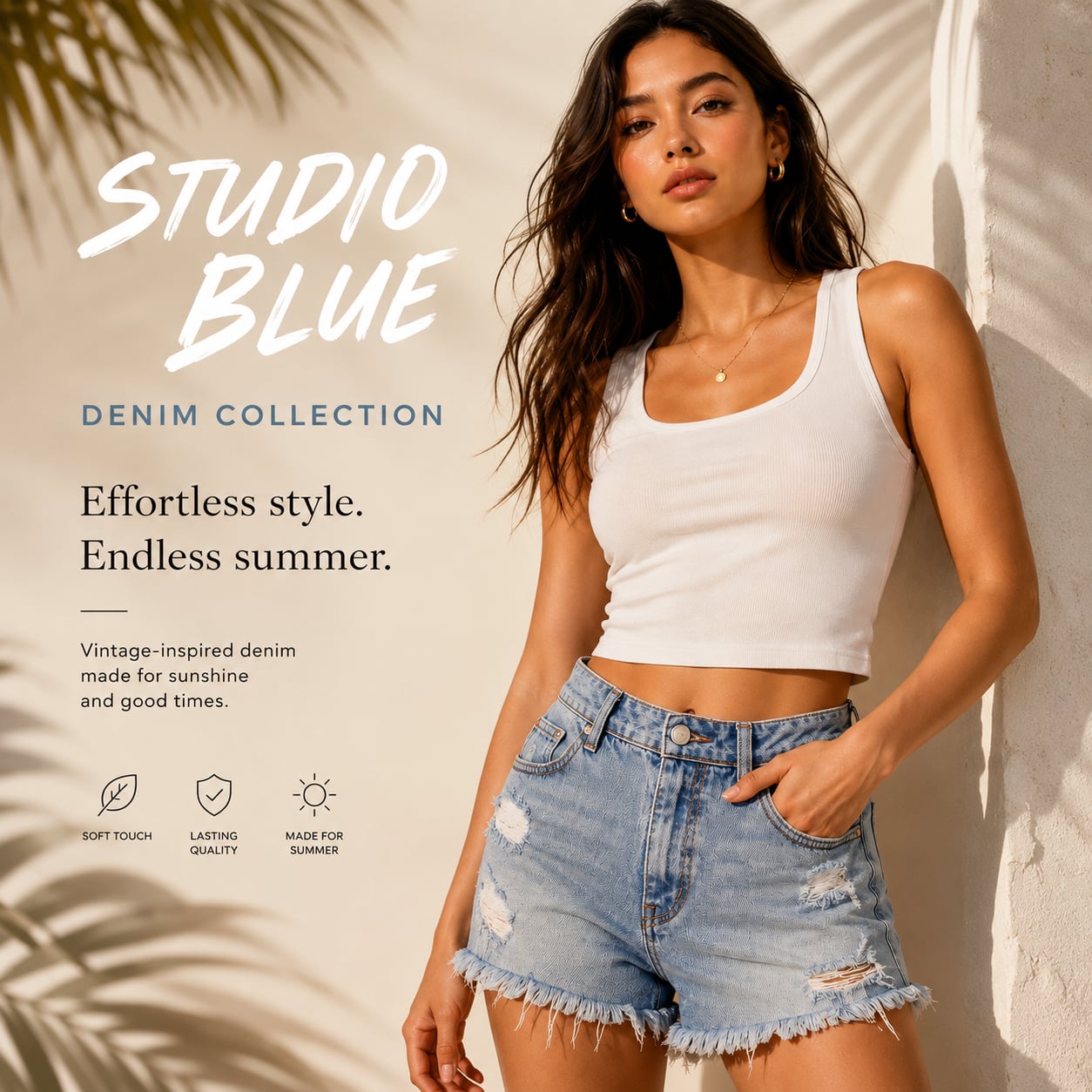 Studio Blue Women's Light Wash Distressed Frayed Hem Denim Shorts 2