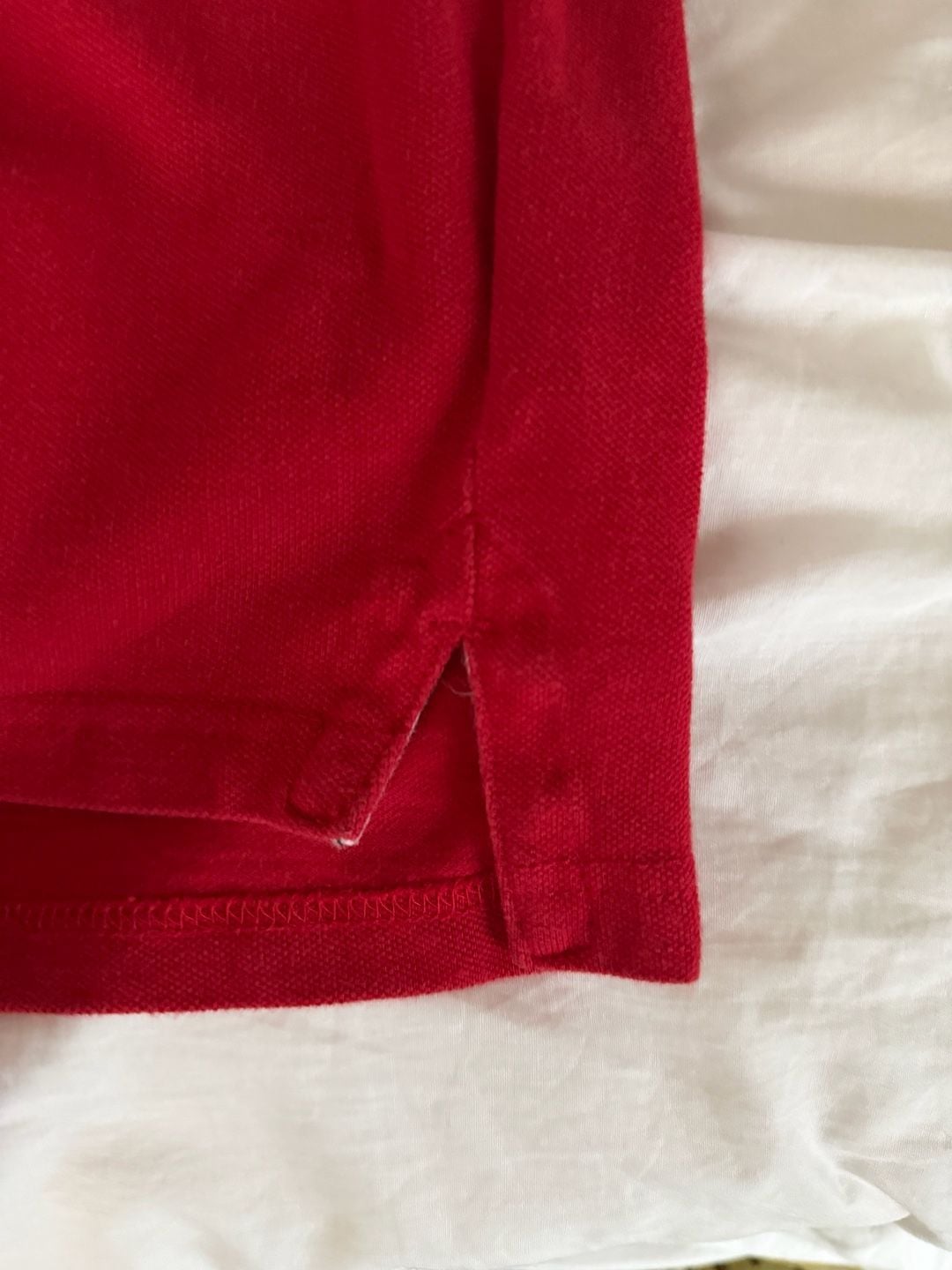 Faded Glory Men's Organic Cotton Short Sleeve Pique Polo Shirt Red 5
