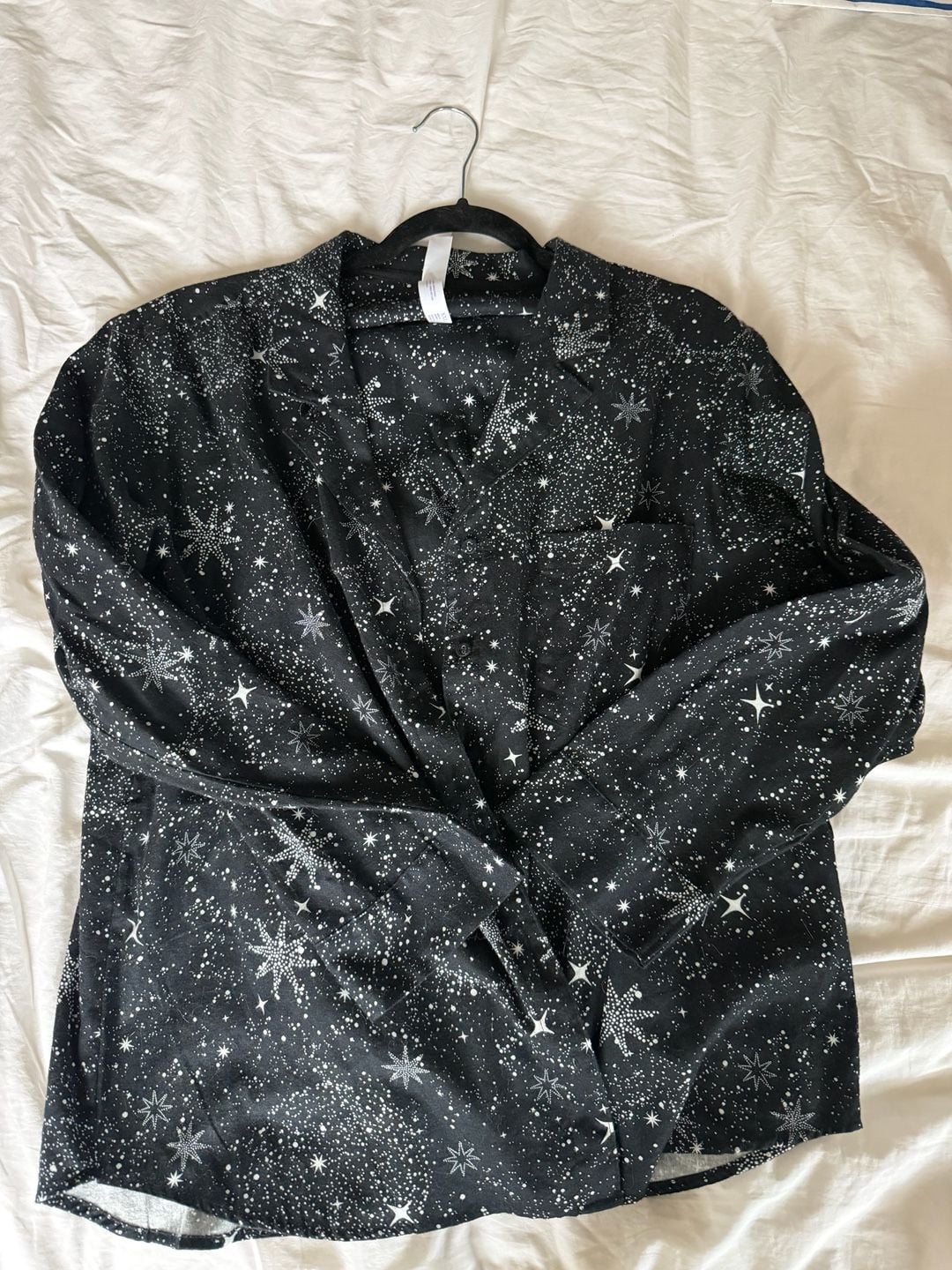 Stars Above Perfectly Cozy Flannel Star Print Pajama Set 1