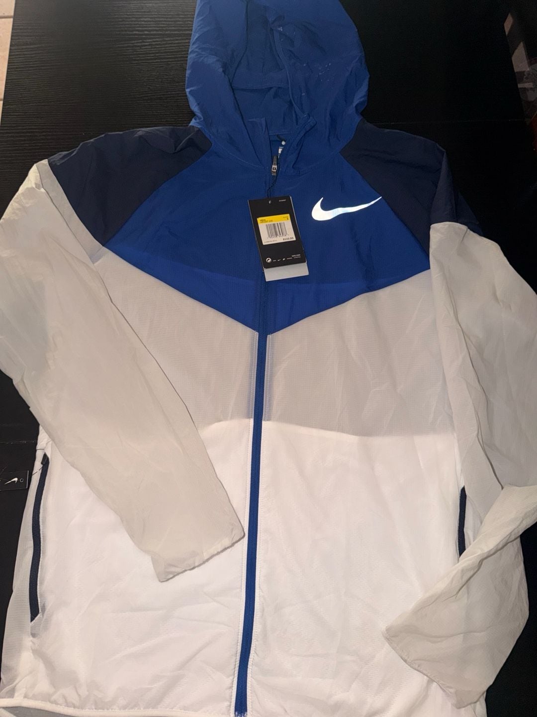 Nike Windrunner Men's Running Jacket Blue/White AR0257-100 2