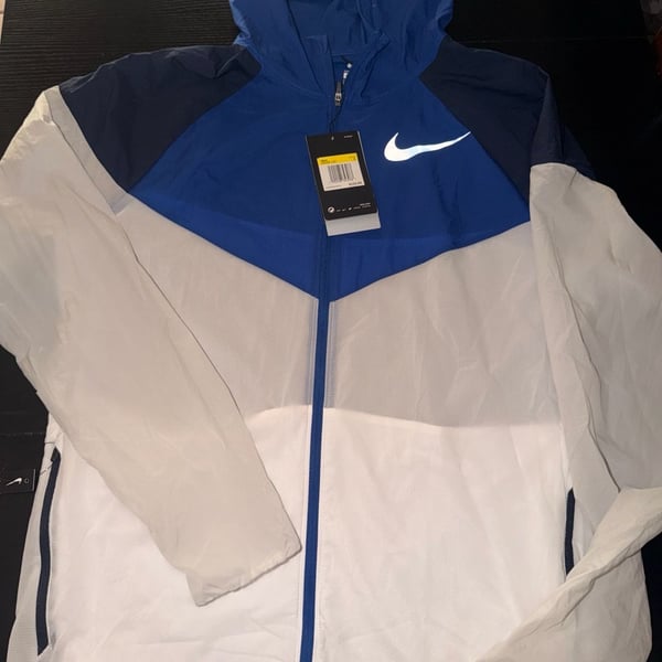 Nike Windrunner Men's Running Jacket Blue/White AR0257-100