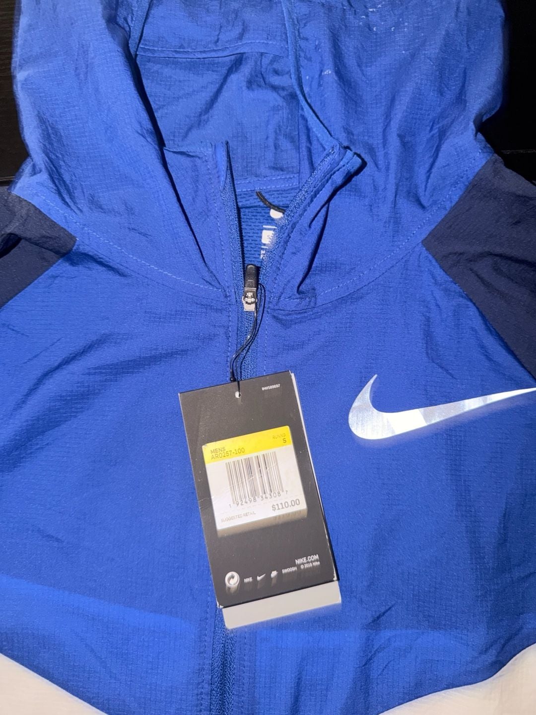 Nike Windrunner Men's Running Jacket Blue/White AR0257-100 3