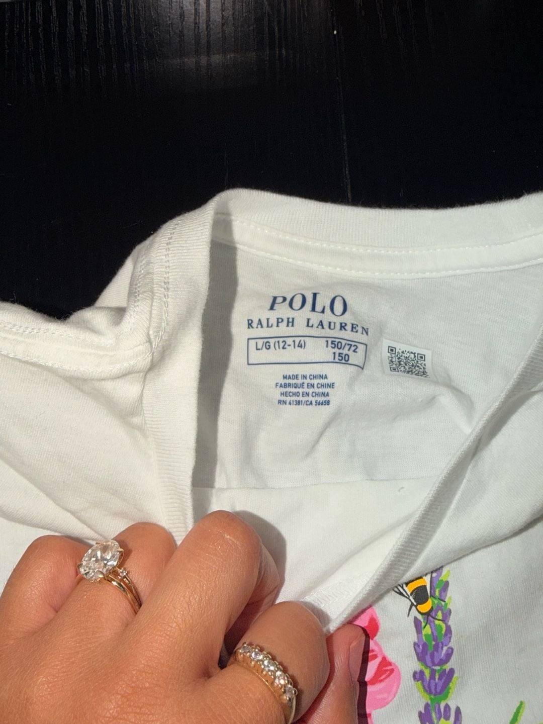 Polo Ralph Lauren Girls Floral Graphic Short Sleeve T-Shirt 3