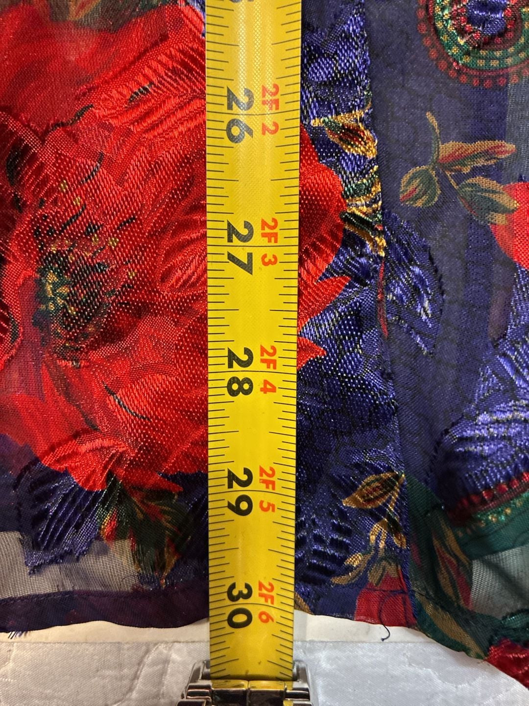 Vintage Victoria's Secret Floral Paisley Sheer Button-Down Robe 10