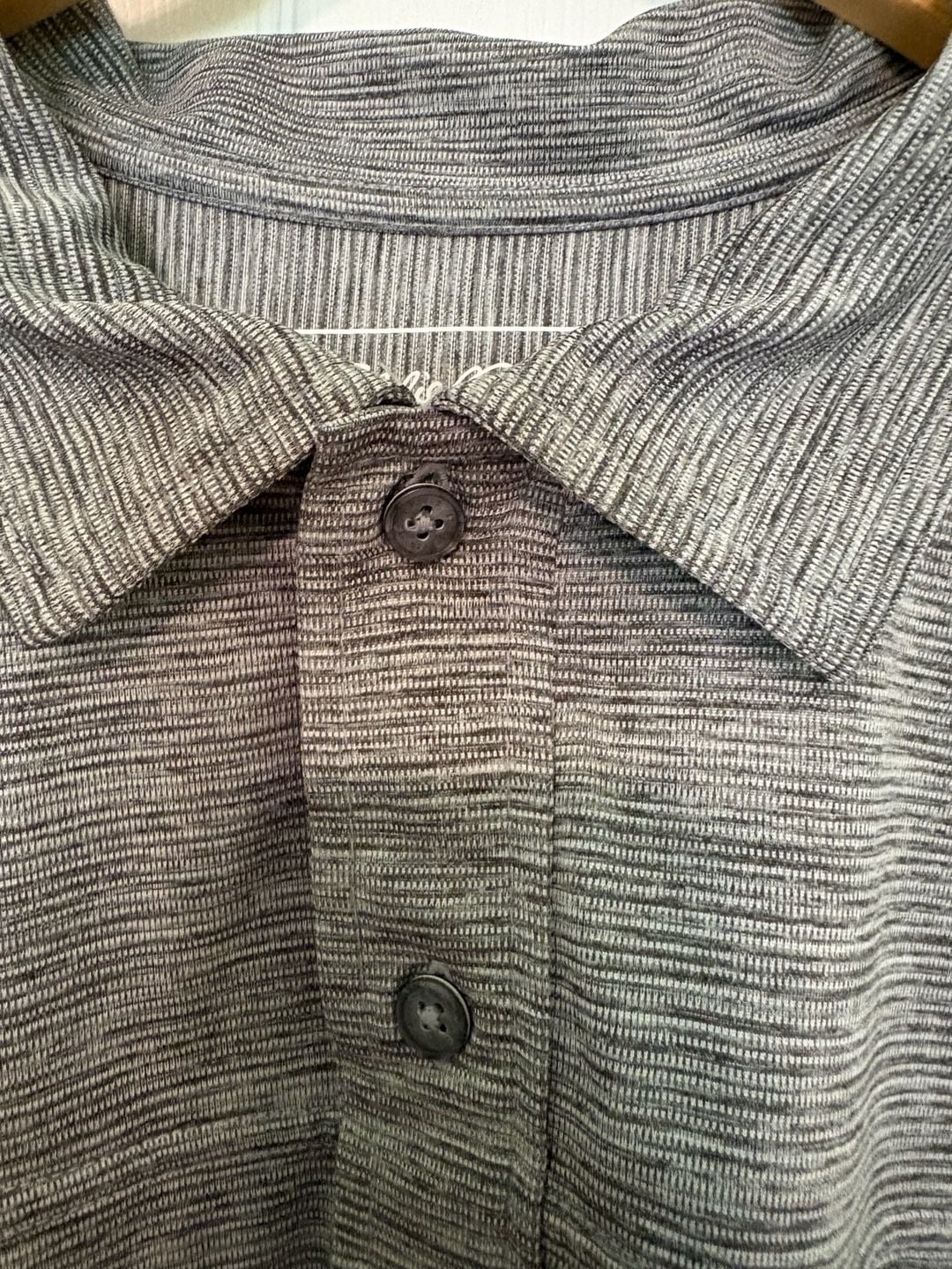 EUC Eddie Bauer Men's Heathered Performance Short Sleeve Pocket Polo Shirt, XLT 3