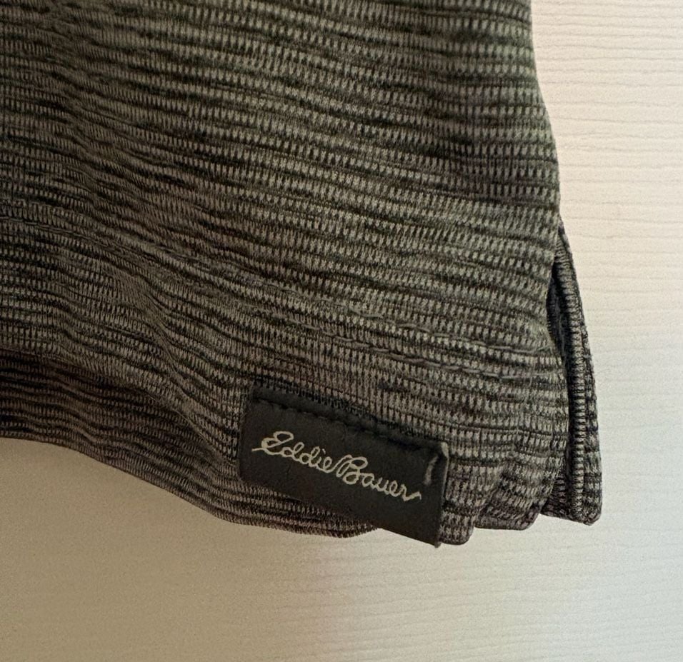 EUC Eddie Bauer Men's Heathered Performance Short Sleeve Pocket Polo Shirt, XLT 5