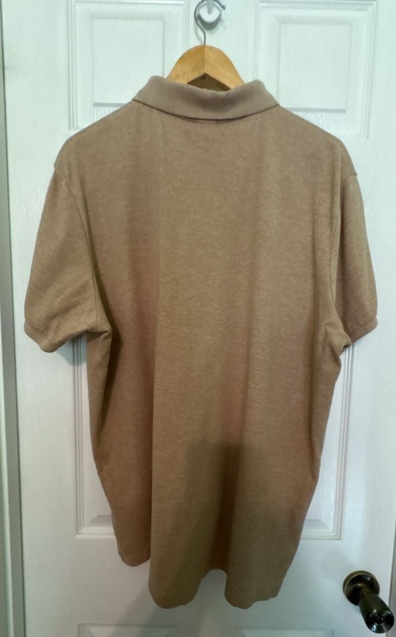 EUC U.S. Polo Assn. Luxury Feel Solid Tan Polo Shirt Men's XL 5