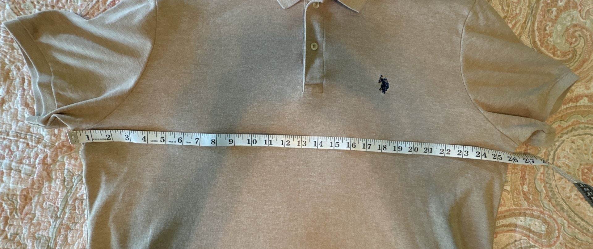 EUC U.S. Polo Assn. Luxury Feel Solid Tan Polo Shirt Men's XL 7