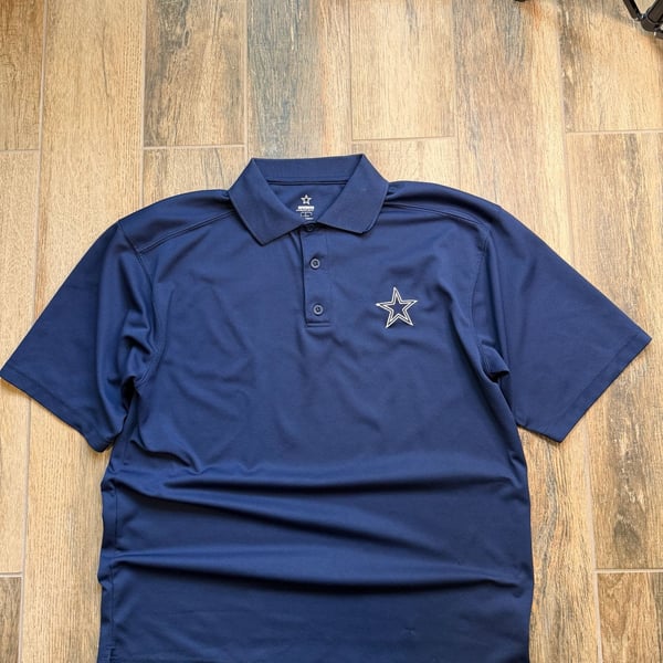 Dallas Cowboys Authentic Apparel Performance Polo Shirt Navy Blue