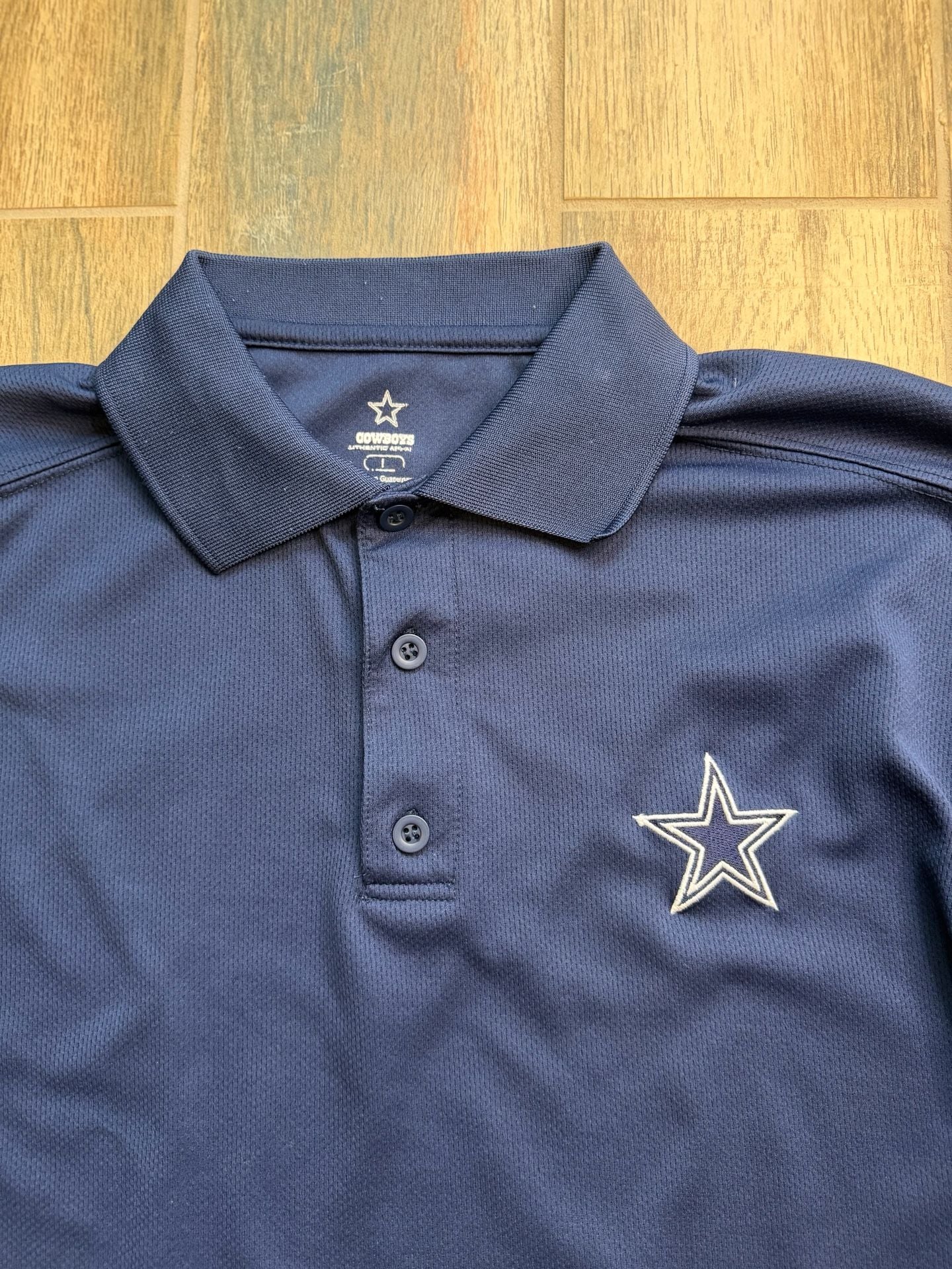 Dallas Cowboys Authentic Apparel Performance Polo Shirt Navy Blue 3