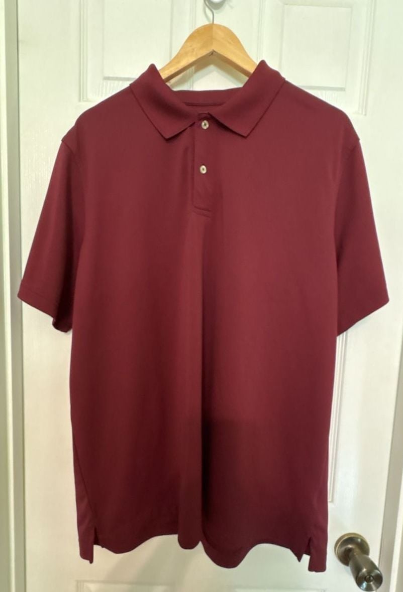 EUC Lands' End Outfitters Men's Solid Short Sleeve Performance Polo Shirt, XL 2
