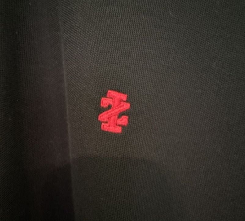 EUC IZOD Advantage Performance Men's Solid Polo Shirt, Black with Red Logo, XL 3