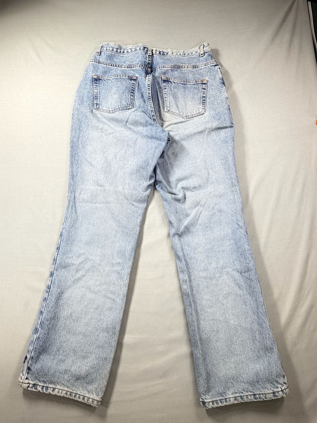 Avenue Blues Vintage High-Waisted Straight-Leg Jeans w/ Floral Embroidery Sz 14 5