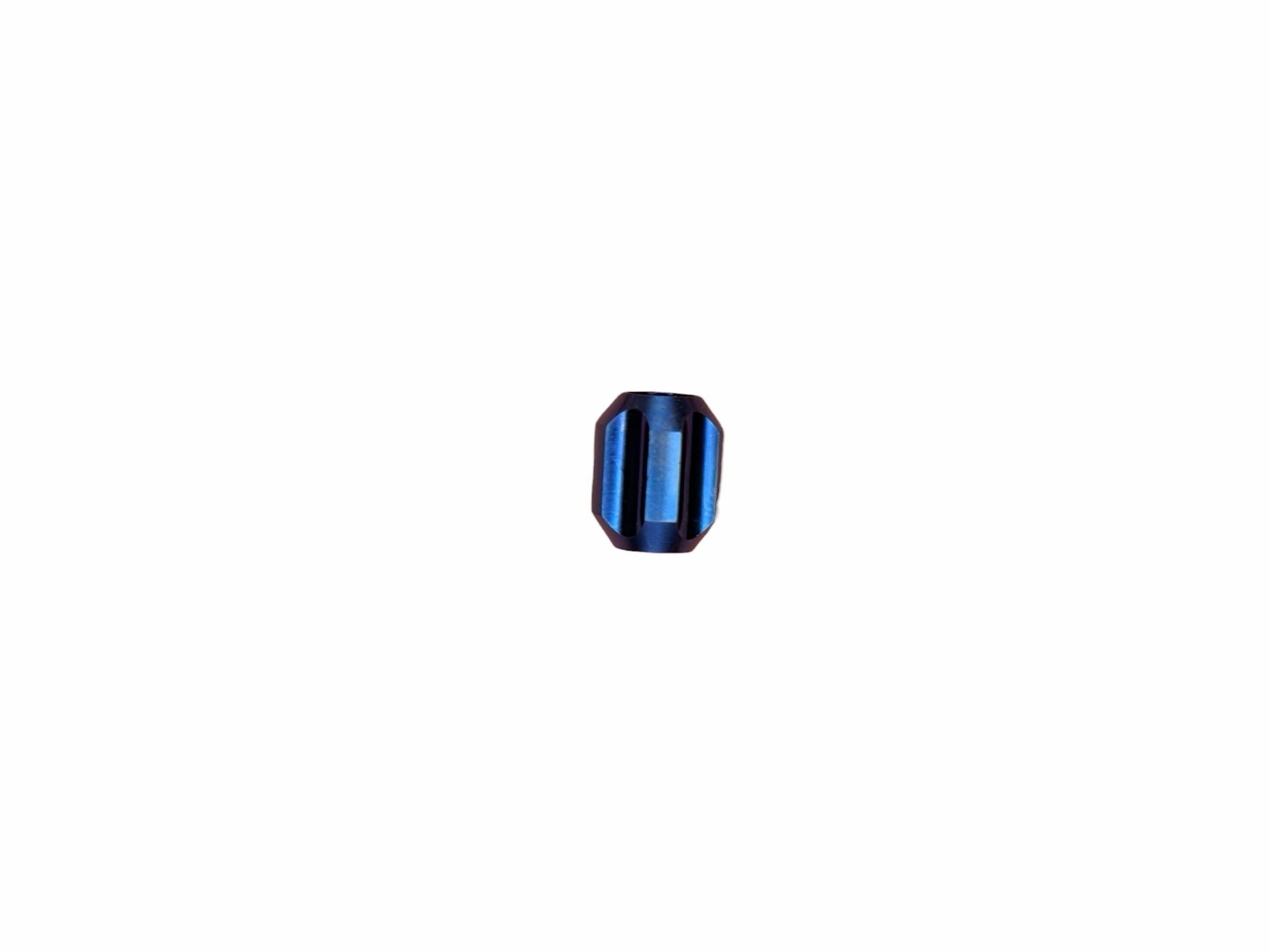 Blue TC4 Titanium Alloy Paracord Knife Lanyard EDC Bead Pendant 9