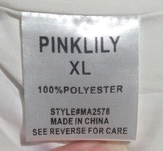 Pink Lily Floral Print Smocked Long Sleeve romper Dress, Size XL, Style #MA2578 6