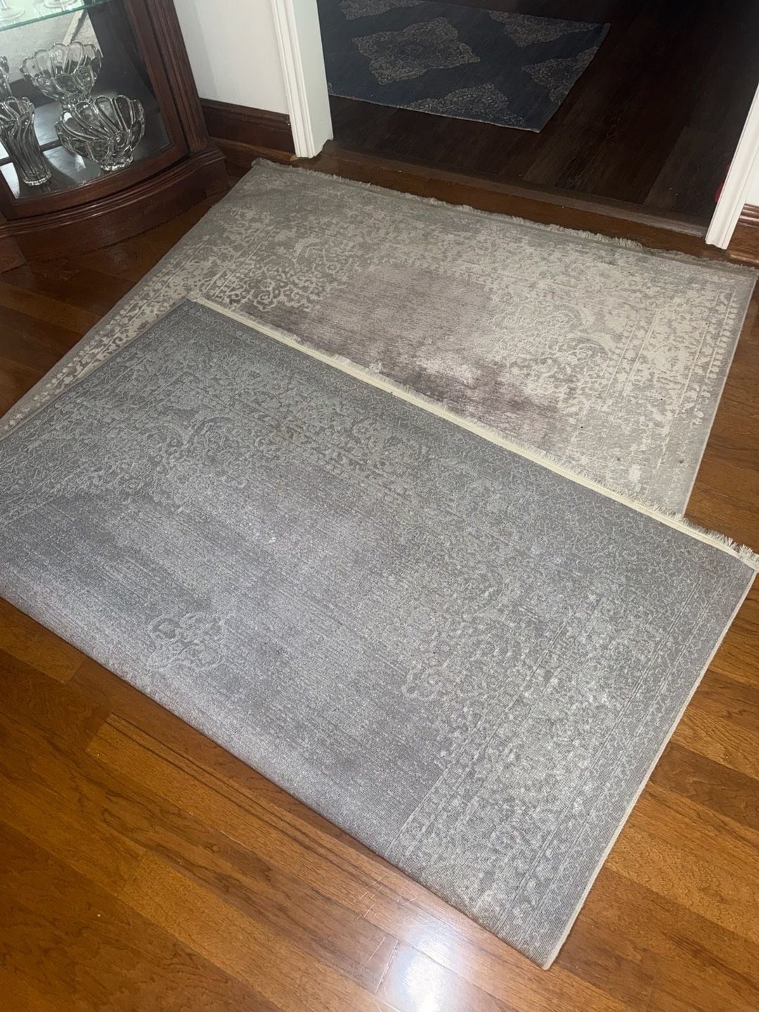 Unique Loom New Vintage Collection E400B-RPV31 Medallion Area Rug, 5'x8', Grey 4