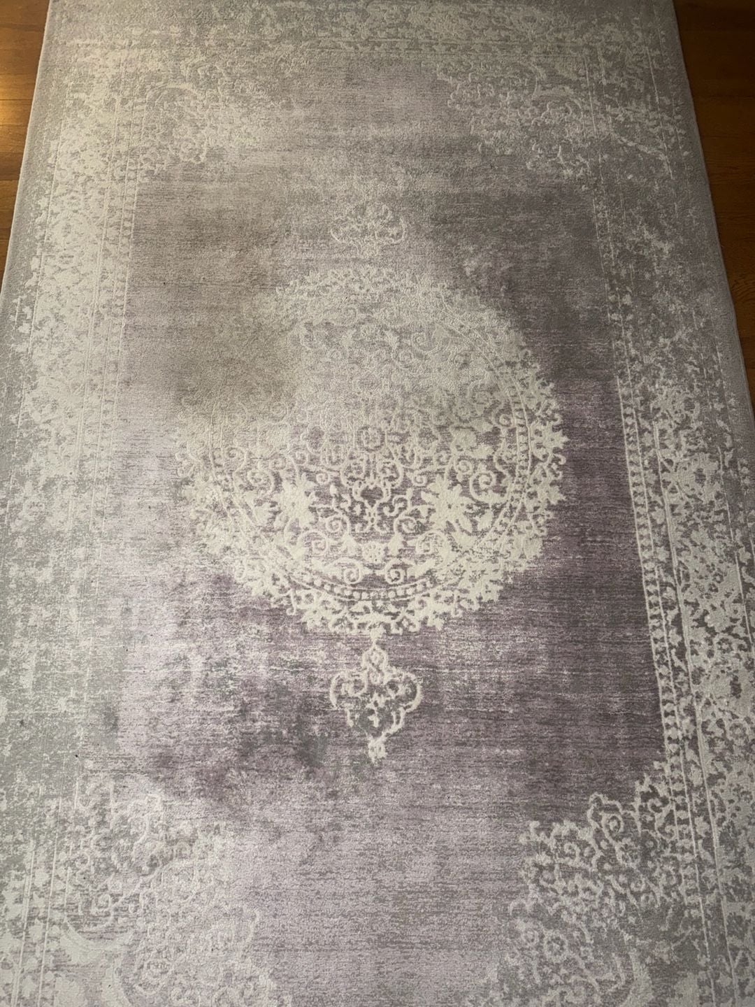 Unique Loom New Vintage Collection E400B-RPV31 Medallion Area Rug, 5'x8', Grey 5