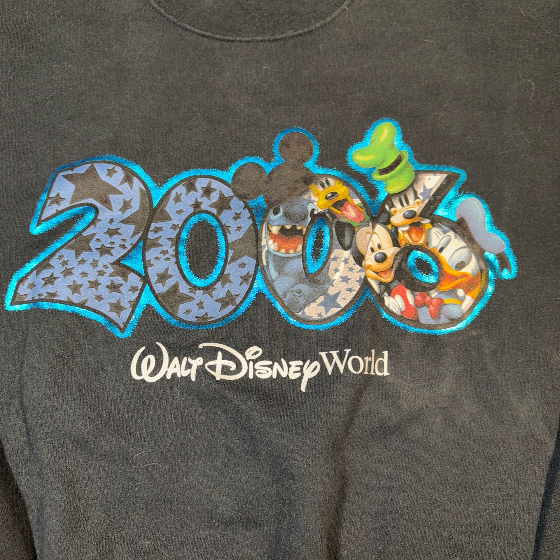Vintage 2006 Walt Disney World Characters Crewneck Sweatshirt Black Size Large 2