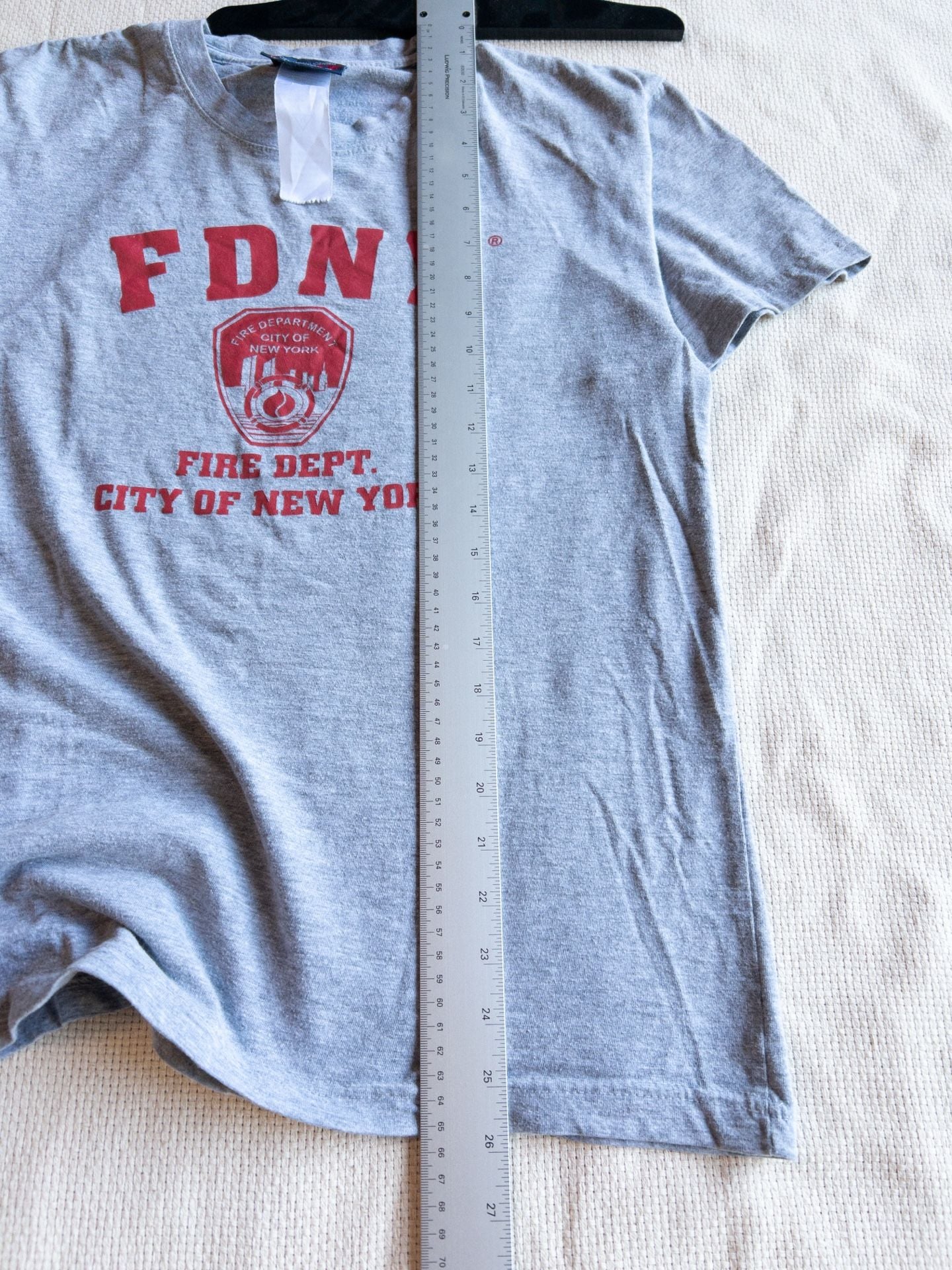 Y2K 2006 | FDNY New York City Fire Department Official Licensed Gray Crewneck T-Shirt First Responder 🔥 NYC 8