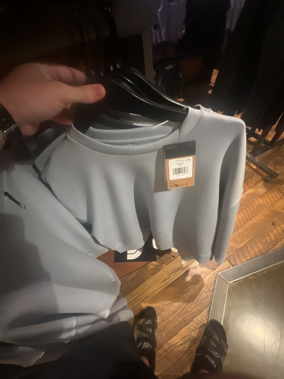 The North Face Women's Jaida Crew Sweatshirt in Frost Grey 1