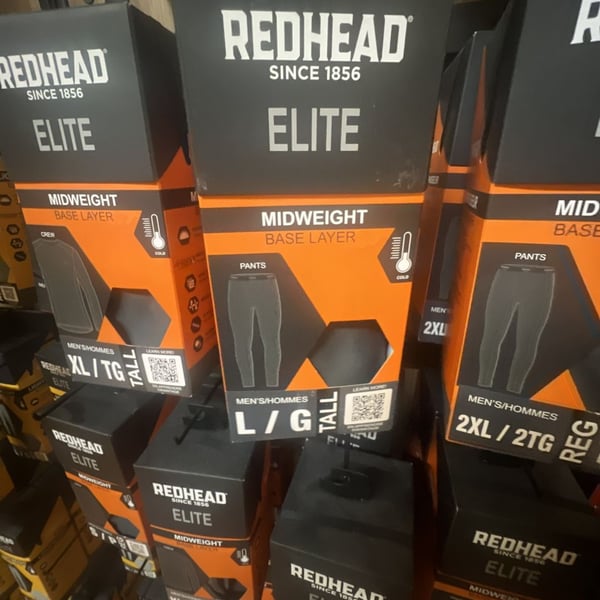 RedHead Elite Men's Midweight Base Layer Pants