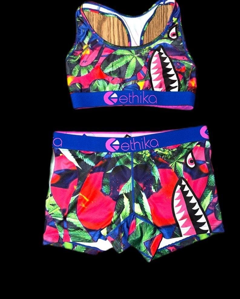 Ethika Women's Sports Bra and shorts set 1