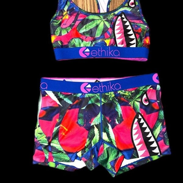 Ethika Women's Sports Bra and shorts set