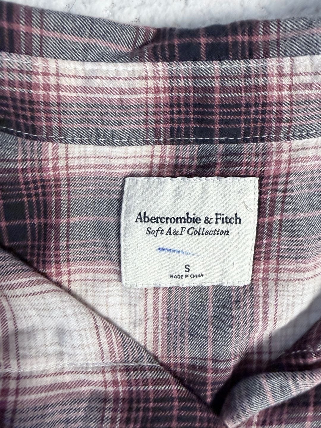 Abercrombie & Fitch Soft A&F Collection Cropped Plaid Flannel Shirt 5