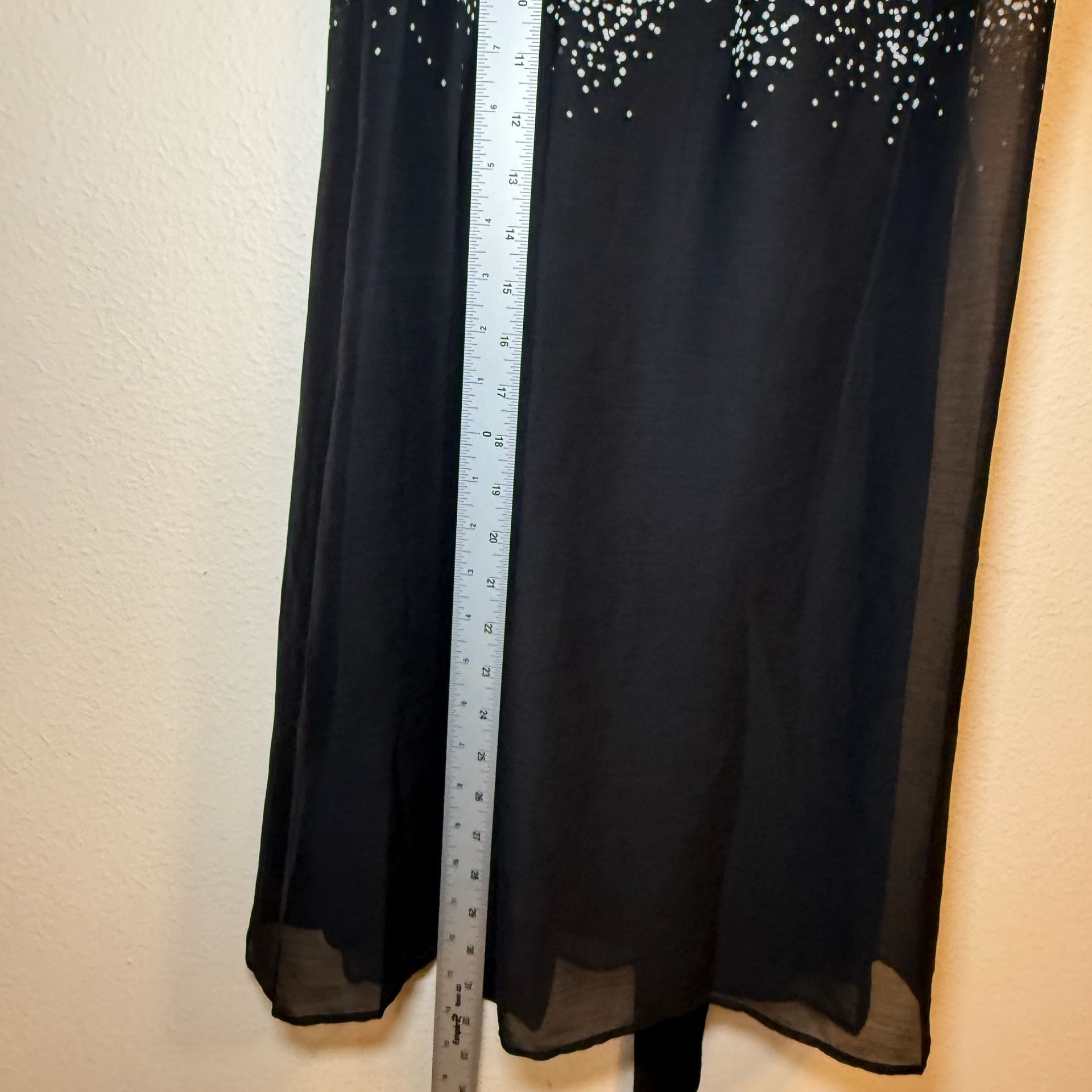 DKNY Black & White Ombre Cap Sleeve Midi Dress. Evening Dress. 5