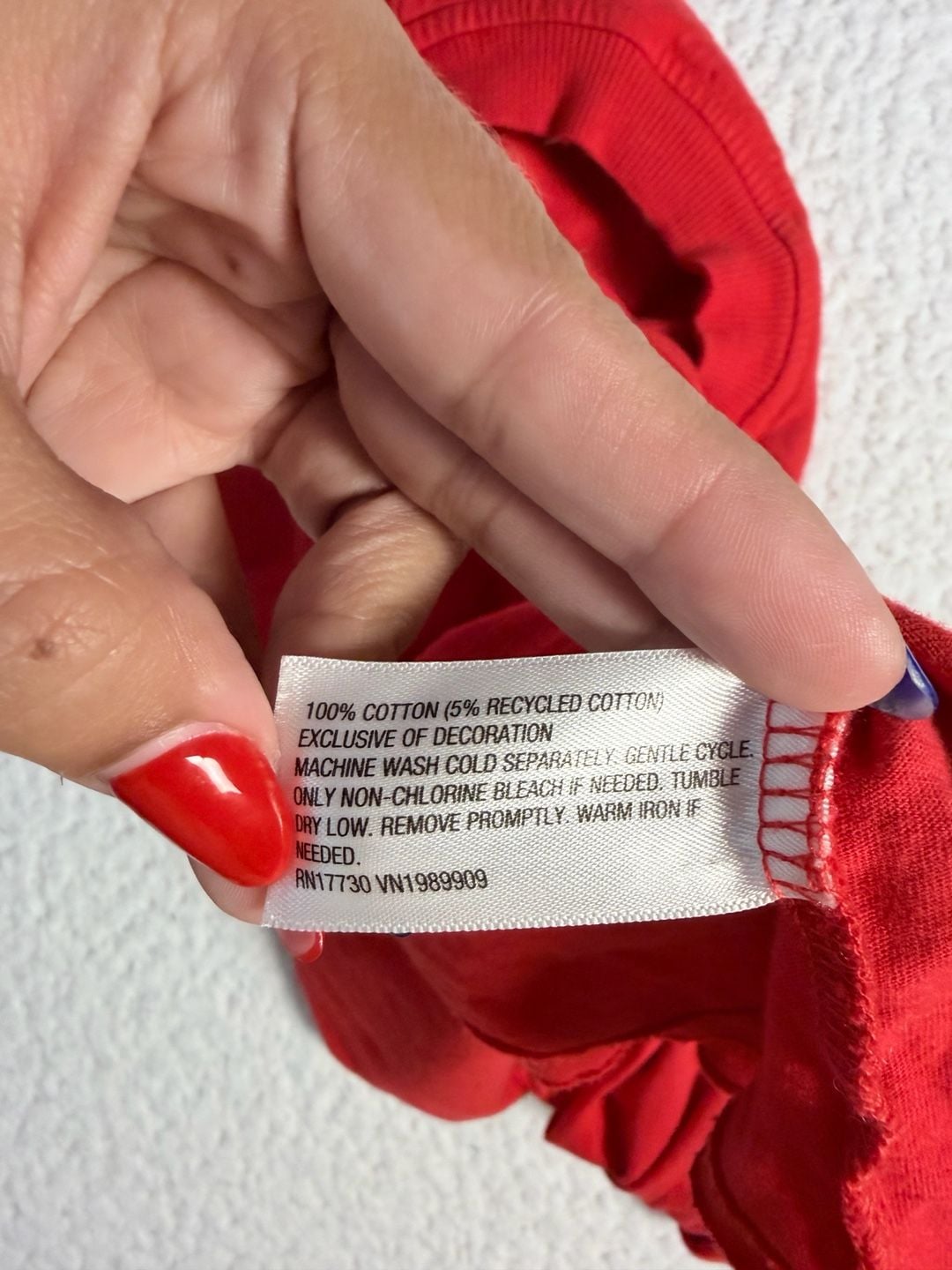 JoyLab Red Long Sleeve Thumbhole Crop Top with Back Detail 6