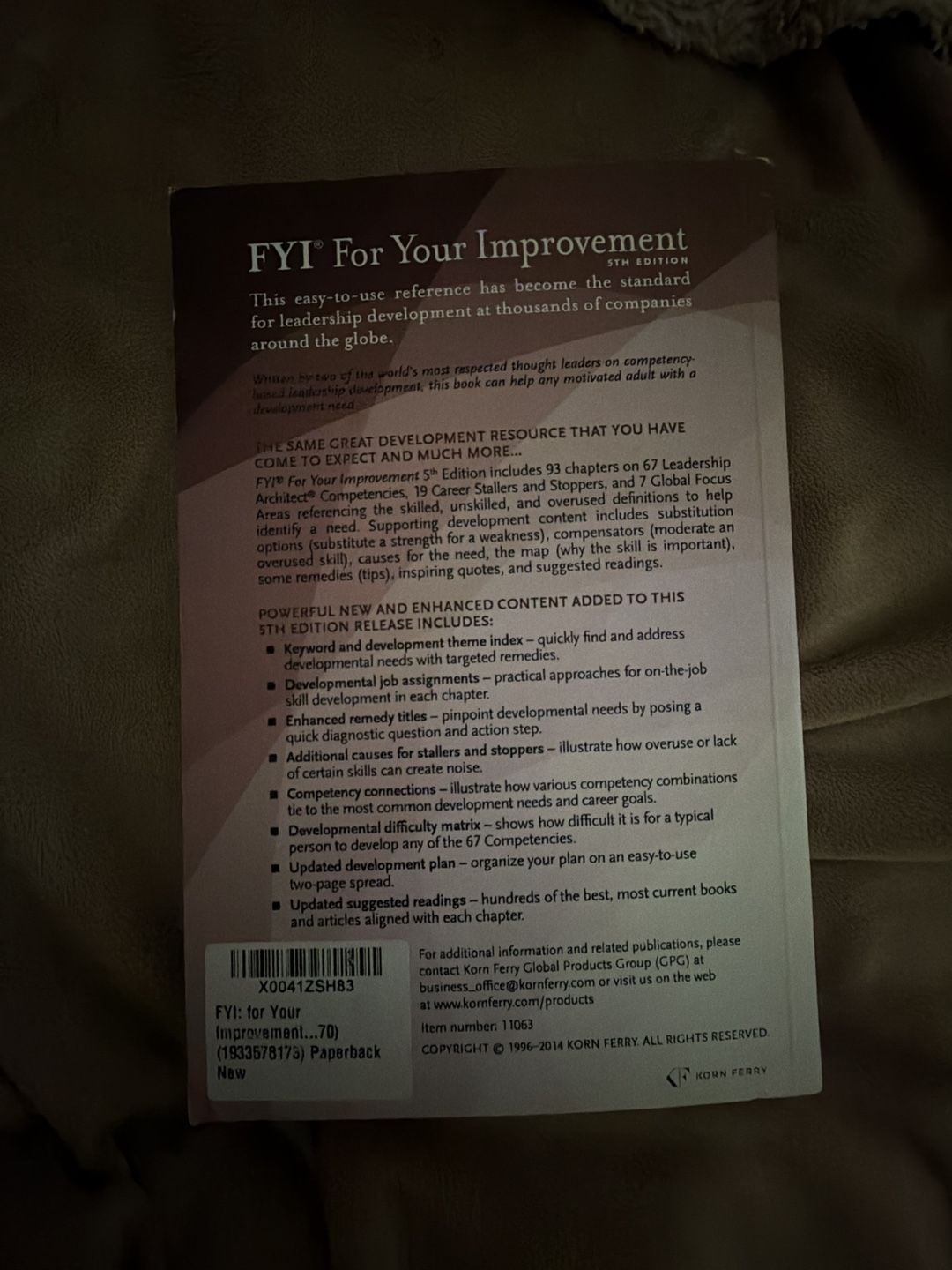 FYI: For Your Improvement, A Guide for Development and Coaching (5th Edition) 5