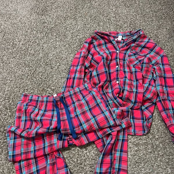 Victoria's Secret Women's Plaid Flannel Pajama Set