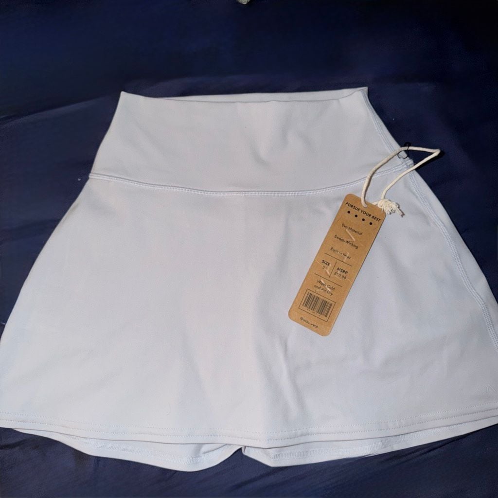 Acta Wear Evo Material High-Rise Tennis Skirt with Built-in Liner 1