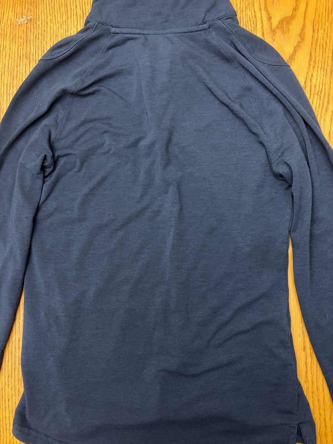 Carhartt Women's Slightly Fitted Quarter-Zip Long Sleeve Pullover Navy Blue 6
