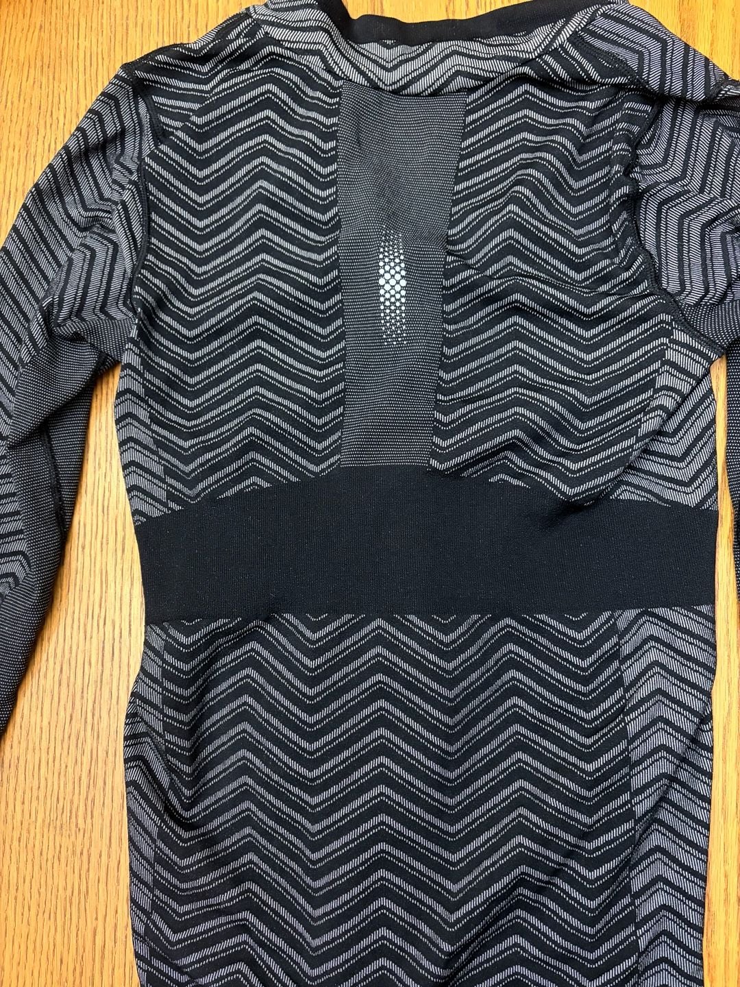 Athleta Andes Hybrid Chevron Pattern Full-Zip Jacket 7