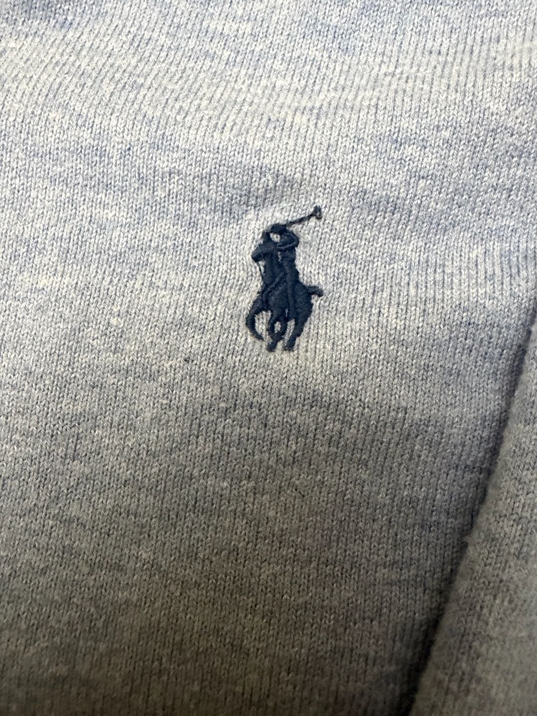 Polo Ralph Lauren Men's Light Blue Pima Cotton V-Neck Sweater 4