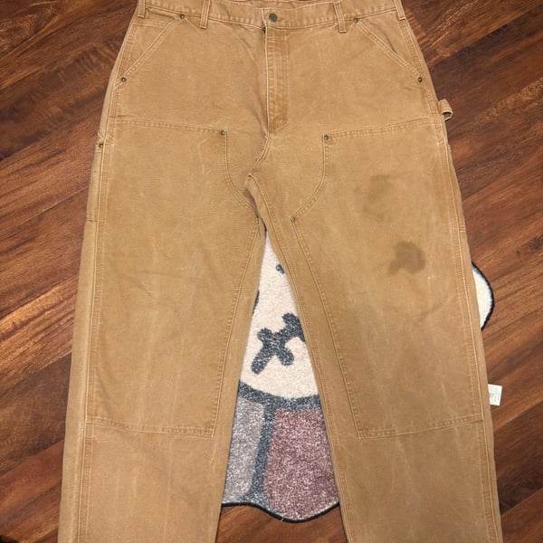 Vintage brown Carhartt B136 Double Knee Work Pants