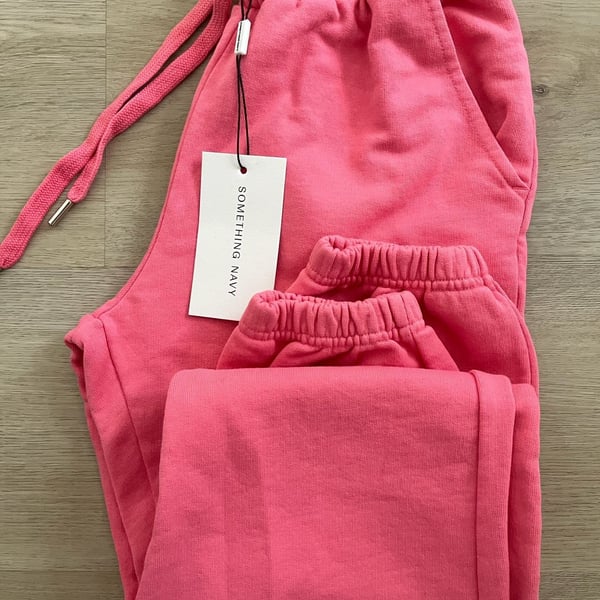 Something Navy Women's Pink Drawstring Sweatpants