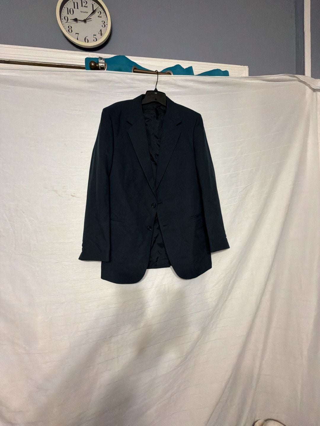 Vintage Tailored Clothing Men's Navy Sport Blazer Jacket 1