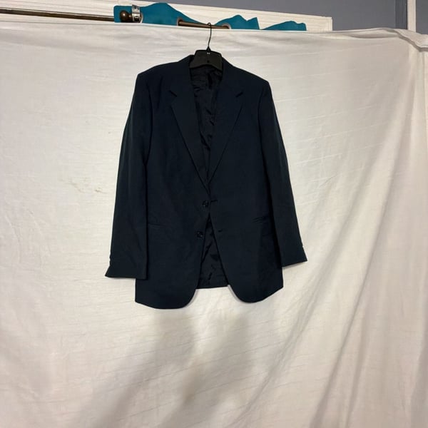 Vintage Tailored Clothing Men's Navy Sport Blazer Jacket