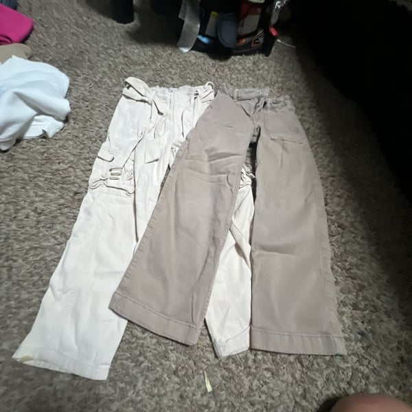 Lot of 2 Girls Pants: Abercrombie Kids High Rise Wide Leg & Tractr Cargo Pants