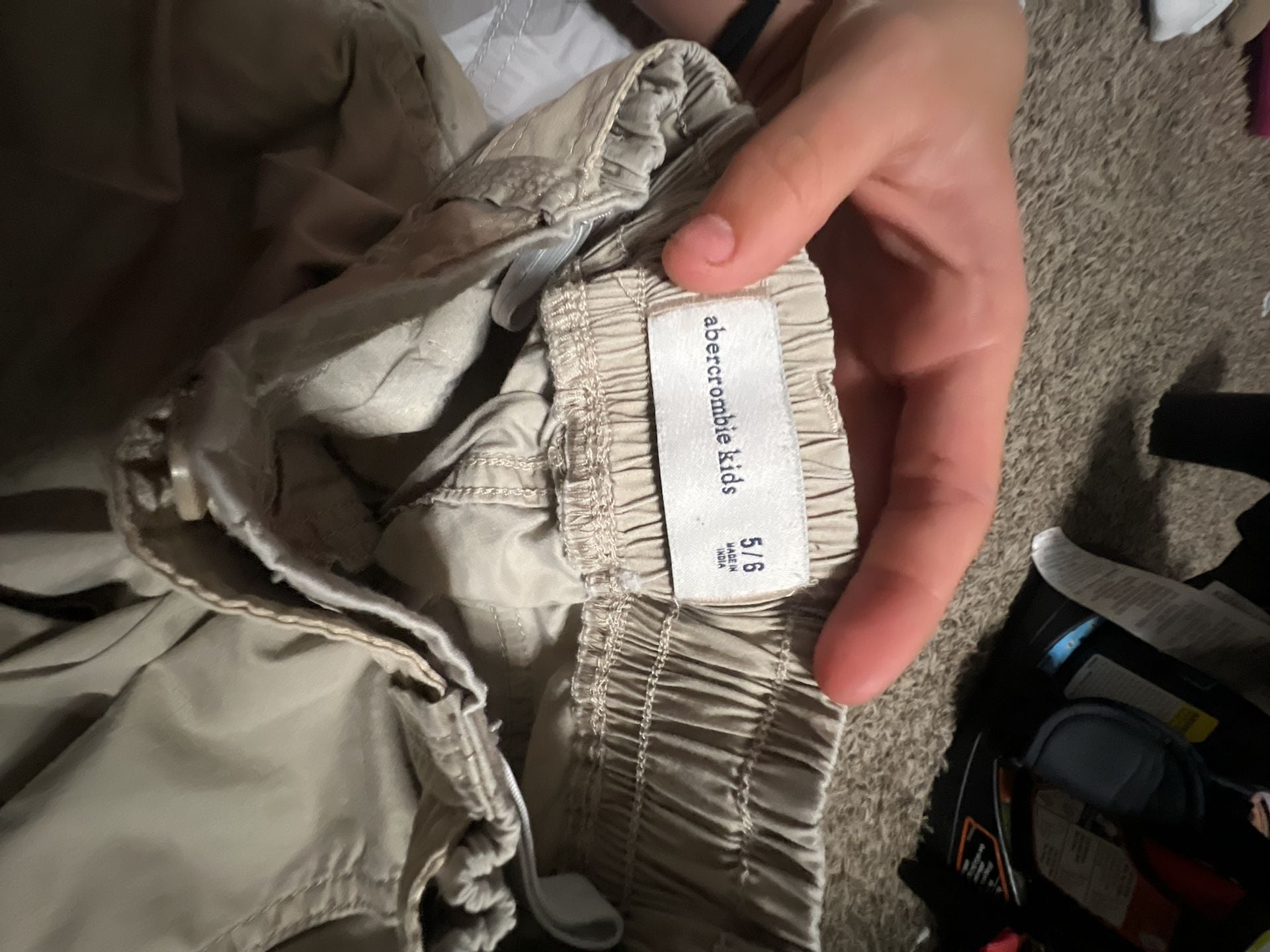 Abercrombie Kids Girls Cargo Pants Bundle - Tan and Camo 2