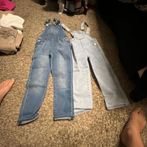 Levi's Girls Blue Denim Bib Overalls